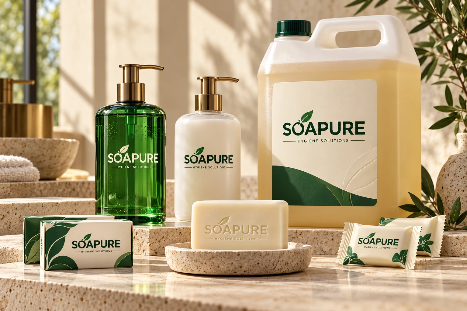 Soapure Hygiene Solutions ambalaj koleksiyonu konsepti
